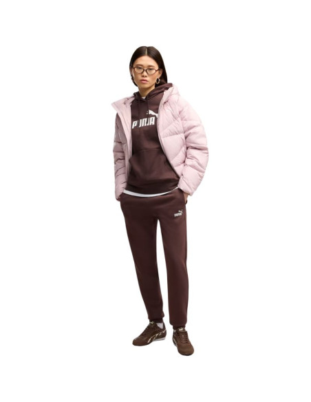 Spodnie damskie puma ess small no. 1 logo brązowe 682449 33