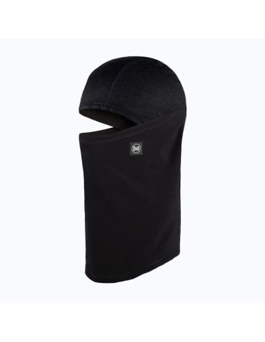 Kominiarka buff tech fleece hinged balaclava solid black