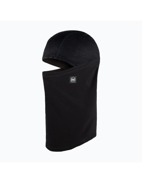 Kominiarka buff tech fleece hinged balaclava solid black