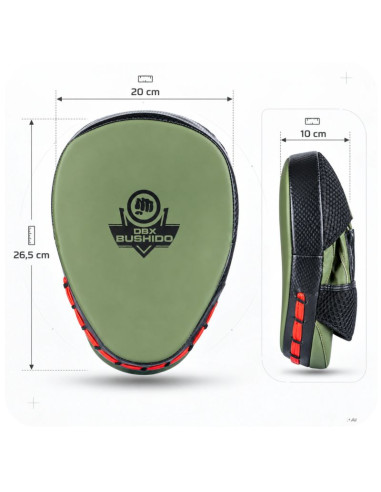 Ultralekkie łapy trenera "camo". zestaw 2 sztuk. | dbx bushido
