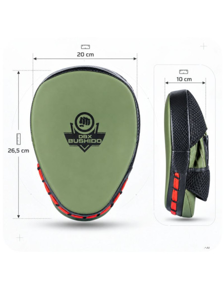 Ultralekkie łapy trenera "camo". zestaw 2 sztuk. | dbx bushido