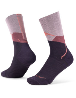 Skarpetki buff merino lightweight crew sock lwc1 pink l