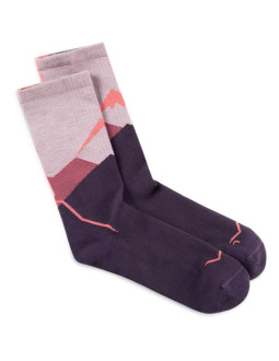 Skarpetki buff merino lightweight crew sock lwc1 pink l 2