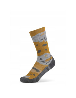 Skarpetki buff merino lightweight crew sock lwc2 umber khaki l