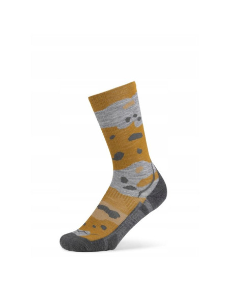 Skarpetki buff merino lightweight crew sock lwc2 umber khaki l