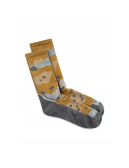 Skarpetki buff merino lightweight crew sock lwc2 umber khaki l 2