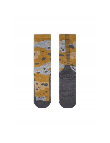 Skarpetki buff merino lightweight crew sock lwc2 umber khaki l