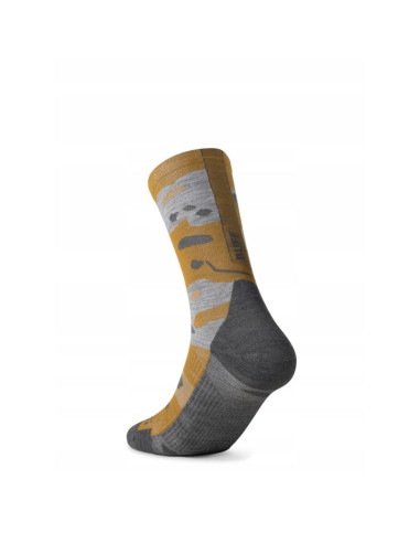 Skarpetki buff merino lightweight crew sock lwc2 umber khaki l