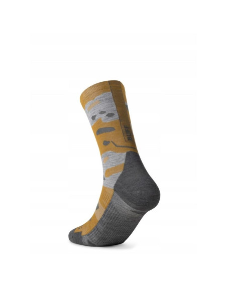 Skarpetki buff merino lightweight crew sock lwc2 umber khaki l