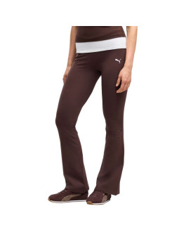 Legginsy damskie puma ess high-waist flared brązowe 631542 33