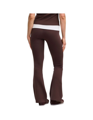 Legginsy damskie puma ess high-waist flared brązowe 631542 33