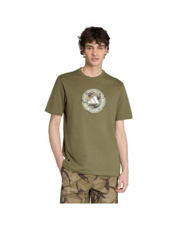 Koszulka męska adidas camo oliwkowa kc7164