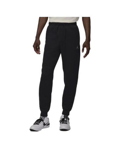 Spodnie sportowe męskie jordan brooklyn fleece czarne - fv7277-010