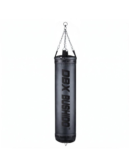 Worek bokserski premium + obręcz sbrx black  pusty - 150cm | dbx bushido