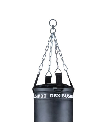 Worek bokserski premium + obręcz sbrx black  pusty - 150cm | dbx bushido