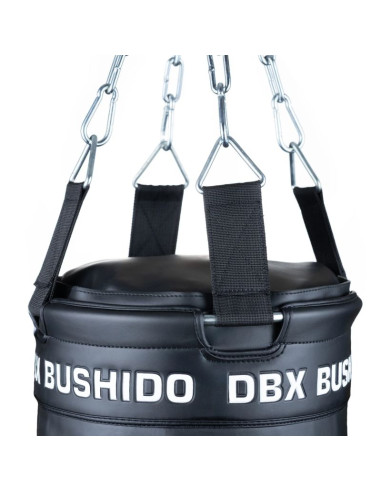 Worek bokserski premium + obręcz sbrx black  pusty - 150cm | dbx bushido