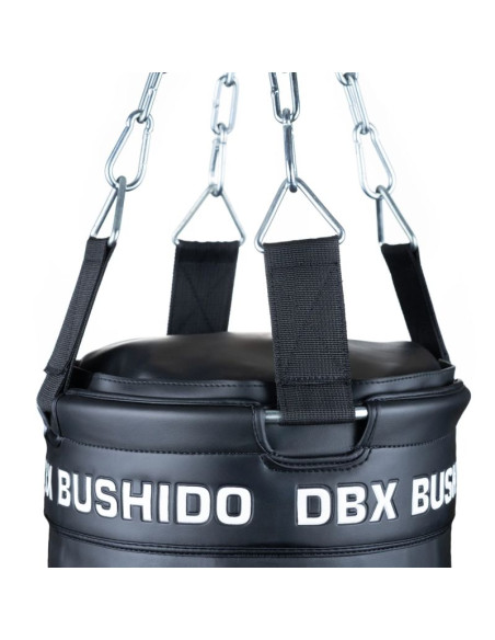 Worek bokserski premium + obręcz sbrx black  pusty - 150cm | dbx bushido