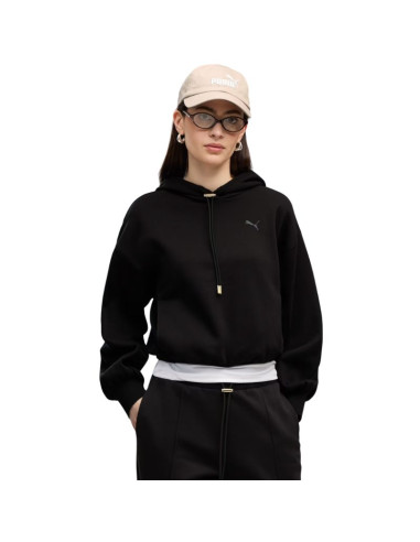 Bluza damska puma her relaxed hoodie czarna 694027 01