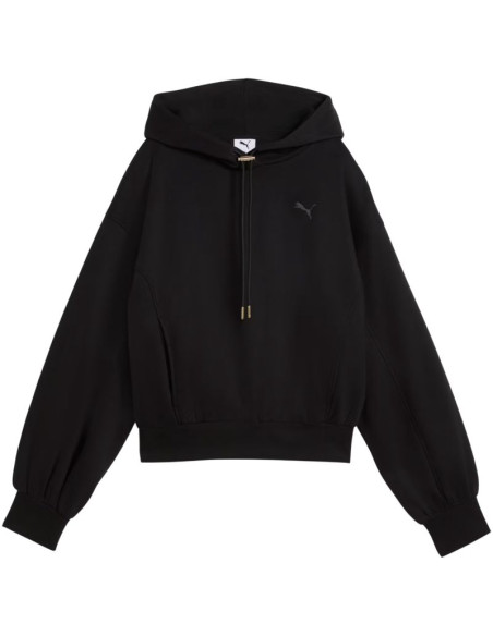 Bluza damska puma her relaxed hoodie czarna 694027 01