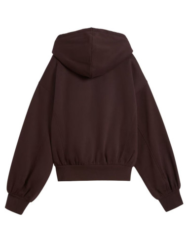 Bluza damska puma her relaxed hoodie brązowa 694027 33
