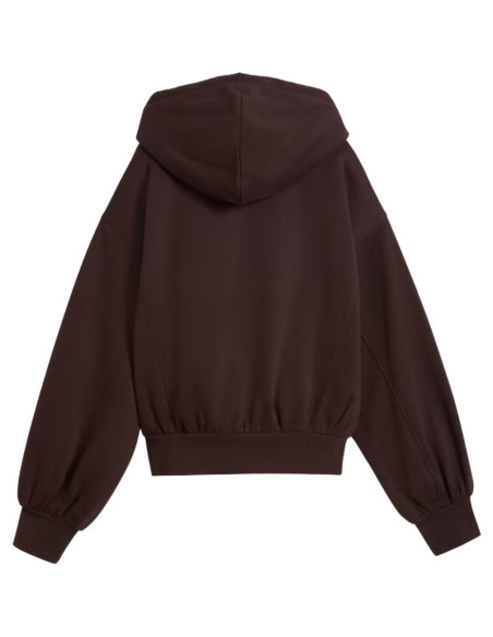 Bluza damska puma her relaxed hoodie brązowa 694027 33
