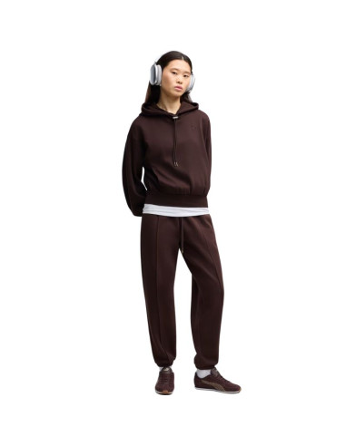 Bluza damska puma her relaxed hoodie brązowa 694027 33
