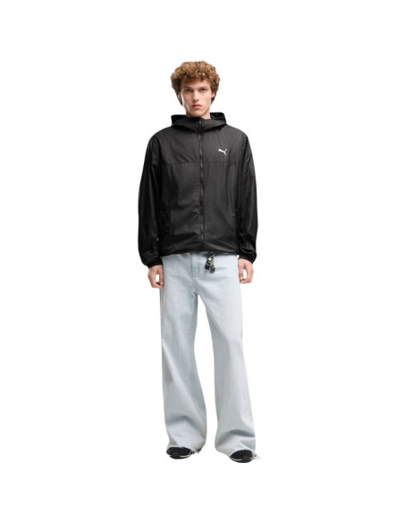 Kurtka męska puma ess regular windbreaker czarna 684625 01