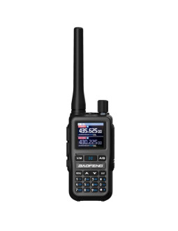Krótkofalówka baofeng uv-5r eu mini usb-c bluetooth vhf uhf pasmo lotnicze grey (antena 15cm) 2