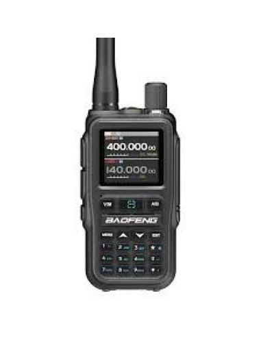 Krótkofalówka baofeng uv-5r eu mini usb-c bluetooth vhf uhf pasmo lotnicze grey (antena 15cm)