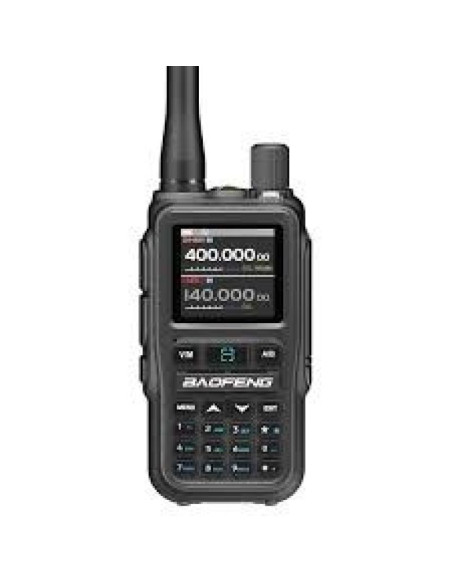 Krótkofalówka baofeng uv-5r eu mini usb-c bluetooth vhf uhf pasmo lotnicze grey (antena 15cm)