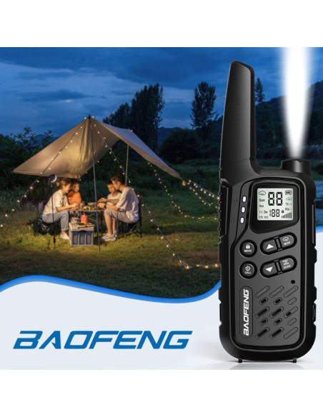 Krótkofalówka baofeng bf-t25e czarna, 2 sztuki
