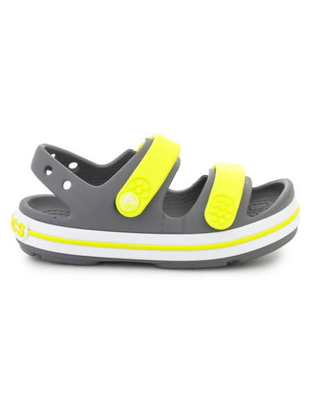 Crocs crocband cruiser sandal t kids slate grey/acidity 209424-1nj