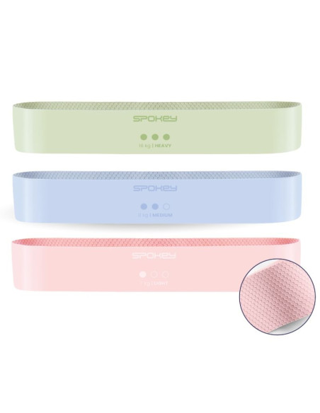Zestaw trzech gum treningowych z antypoślizgową strukturą spokey juicy set