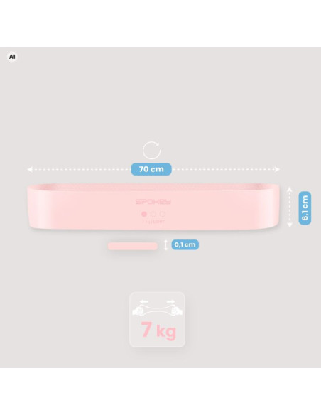 Guma treningowa oporowa z antypoślizgową strukturą spokey juicy light