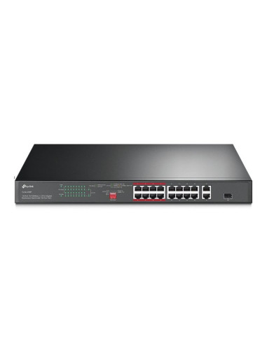 Switch tp-link tl-sl1218p 16-port 10/100 mbps + 2-port gigabit