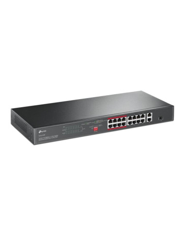Switch tp-link tl-sl1218p 16-port 10/100 mbps + 2-port gigabit