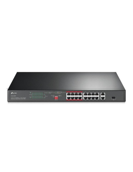 Switch tp-link tl-sl1218p 16-port 10/100 mbps + 2-port gigabit