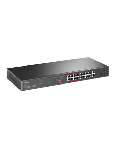 Switch tp-link tl-sl1218p 16-port 10/100 mbps + 2-port gigabit