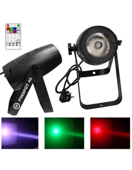 Light4me pinspot 40 reflektor sceniczny 40w rgbw