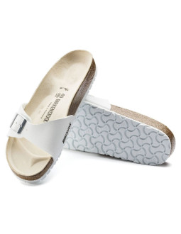 Klapki damskie birkenstock madrid birko-flor white białe regular szerokie (0040731) 2