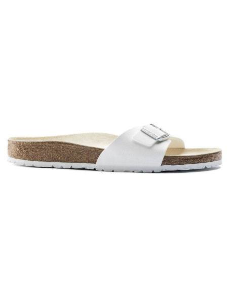 Klapki damskie birkenstock madrid birko-flor white białe regular szerokie (0040731)