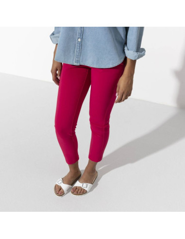 Klapki damskie birkenstock madrid birko-flor white białe regular szerokie (0040731)