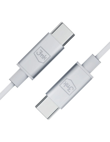 Słuchawki 3mk wired headphones przewodowe ze złączem usb-c - białe