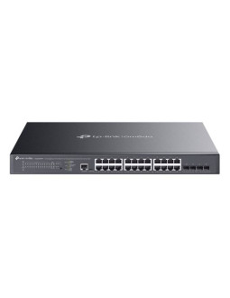 Tp-link omada sg3428xmpp łącza sieciowe zarządzany l2+ gigabit ethernet (10/100/1000) obsługa poe 1u czarny