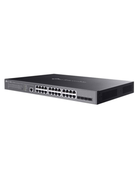 Tp-link omada sg3428xmpp łącza sieciowe zarządzany l2+ gigabit ethernet (10/100/1000) obsługa poe 1u czarny