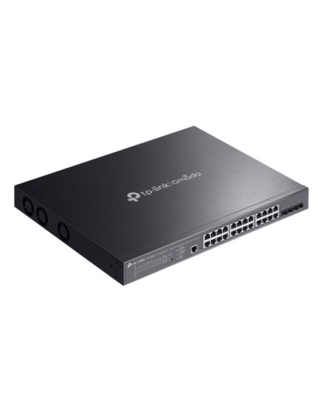 Tp-link omada sg3428xmpp łącza sieciowe zarządzany l2+ gigabit ethernet (10/100/1000) obsługa poe 1u czarny