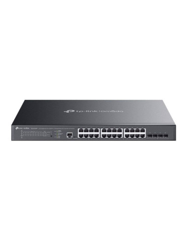 Tp-link omada sg3428xmpp łącza sieciowe zarządzany l2+ gigabit ethernet (10/100/1000) obsługa poe 1u czarny