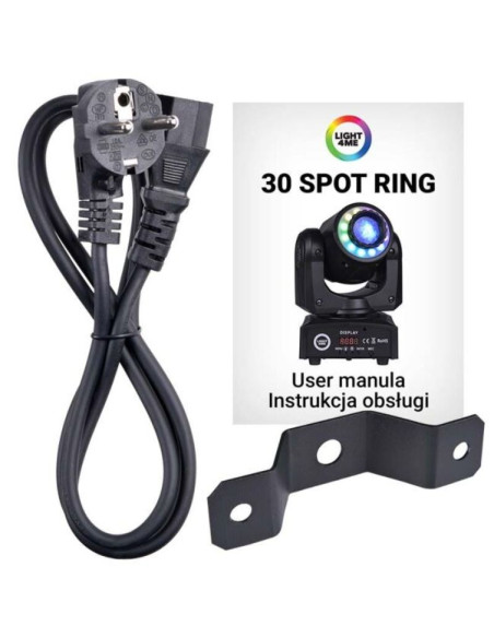 Light4me 30 spot ring - głowica ruchoma led, 30 w