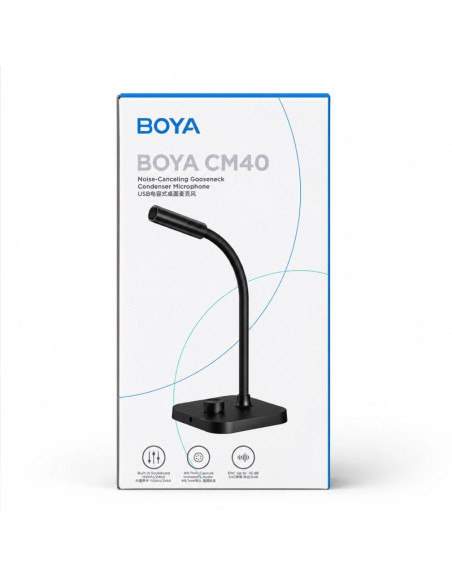 Mikrofon konferencyjny boya cm40 przewodowy - czarny