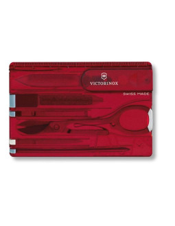 Victorinox v-0.71 00.t taschenmesser swiss card, rot transparent